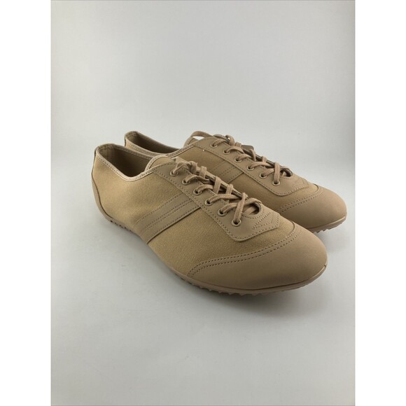 NEW Asahi Running Master Instep Twirler Dance Shoes Canvas, Tan, US 10 -Jpn 27EE - Picture 4 of 8